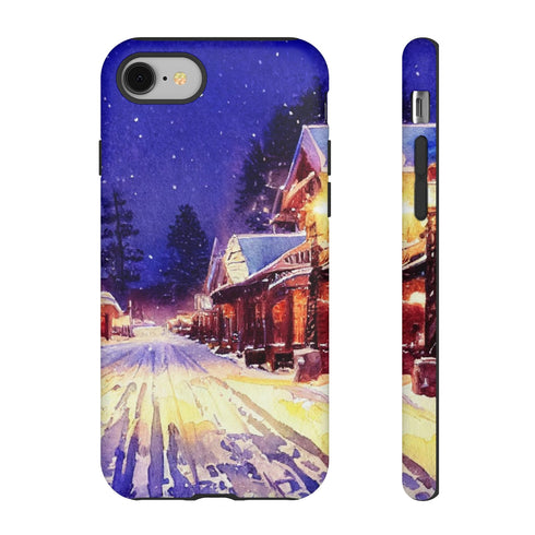 Estes Park After the Christmas Parade - Impact Resistant Phone Case iPhone 8 Matte